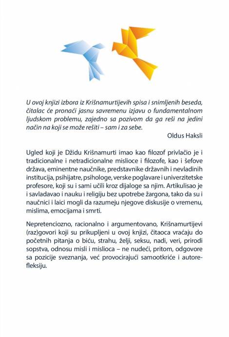 prva i poslednja sloboda džidu krišnamurti