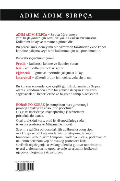 adim adim sirpça (srpski korak po korak) mirjana danilović