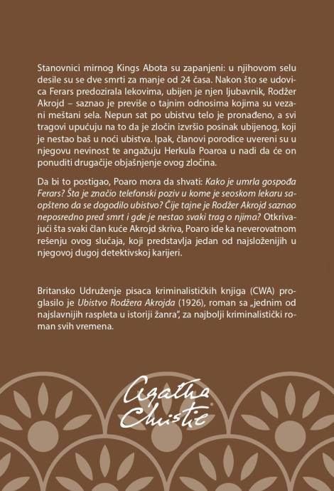 ubistvo rodžera akrojda agata kristi